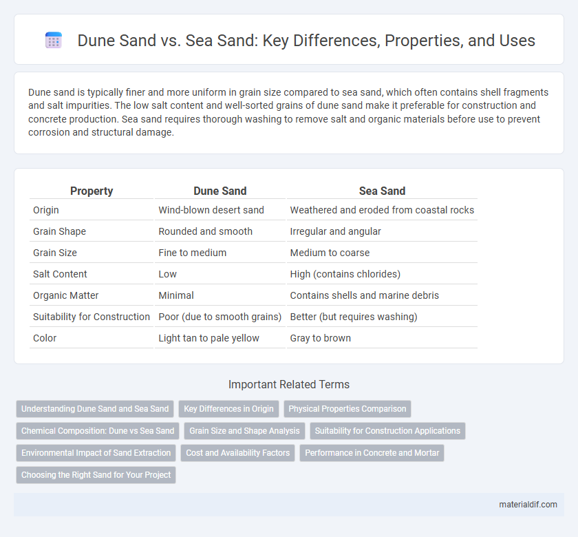 Dune Sand vs. Sea Sand: Key Differences, Properties, and Uses