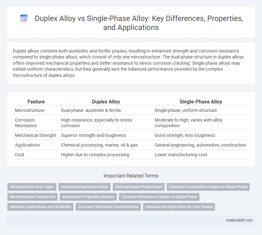 Duplex Alloy vs Single-Phase Alloy: Key Differences, Properties, and Applications