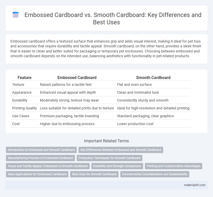 Embossed Cardboard vs. Smooth Cardboard: Key Differences and Best Uses