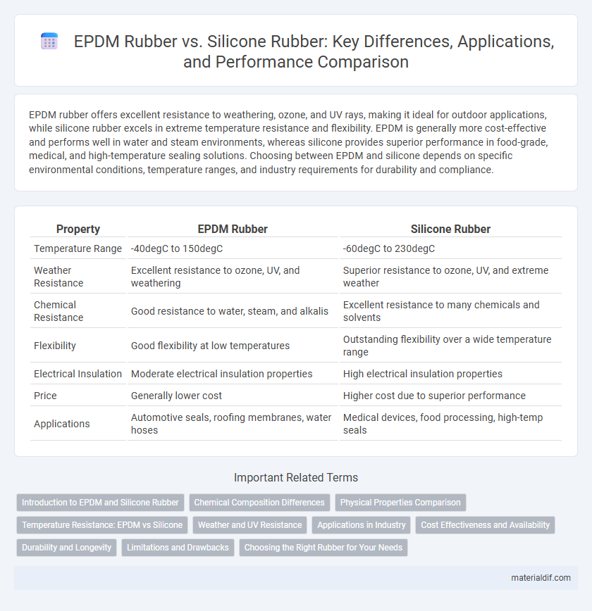 EPDM Rubber vs. Silicone Rubber: Key Differences, Applications, and Performance Comparison