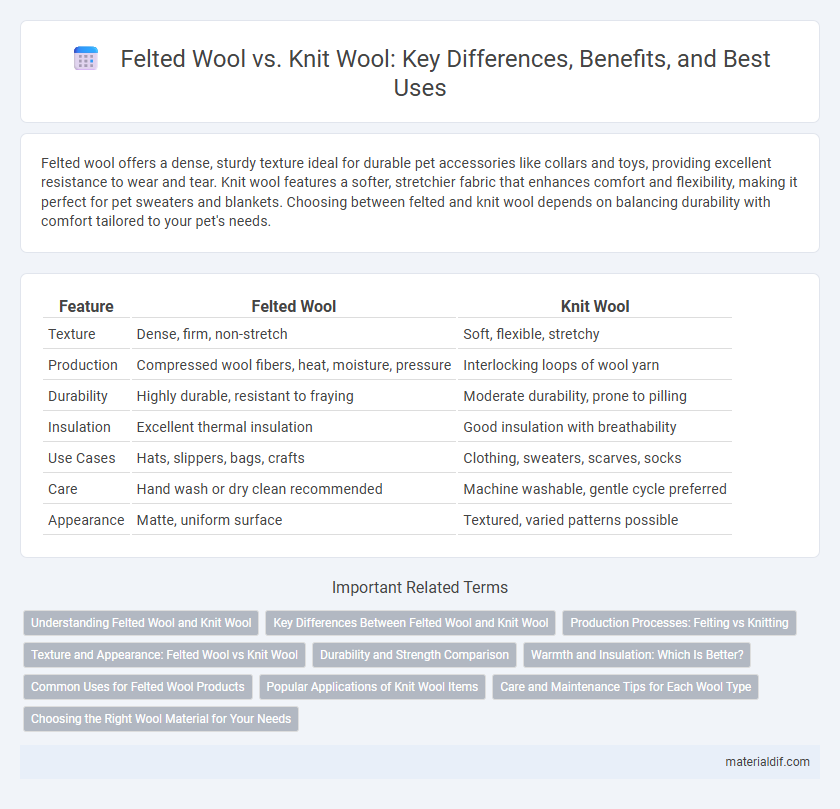 Felted Wool vs. Knit Wool: Key Differences, Benefits, and Best Uses