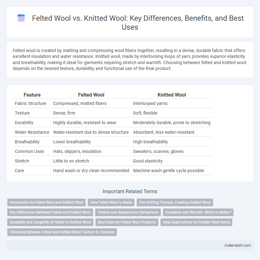Felted Wool vs. Knitted Wool: Key Differences, Benefits, and Best Uses