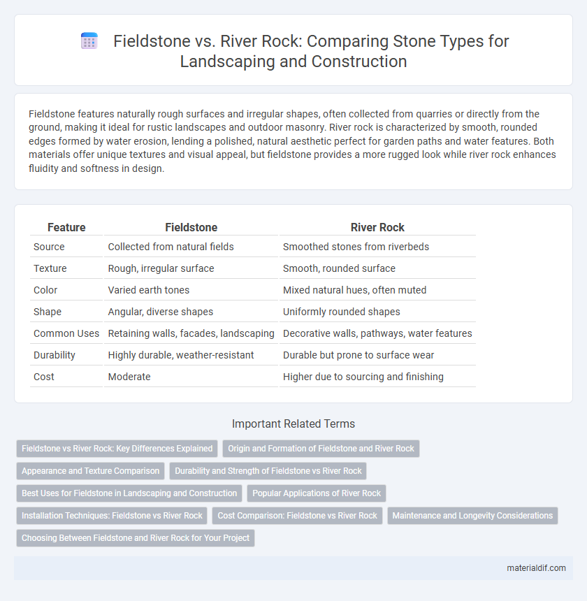 Fieldstone vs. River Rock: Comparing Stone Types for Landscaping and Construction