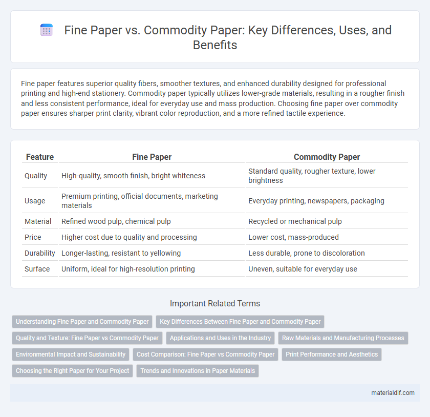 Fine Paper vs. Commodity Paper: Key Differences, Uses, and Benefits