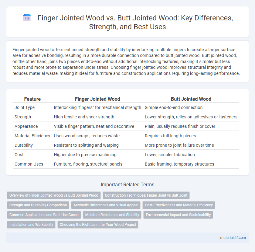 Finger Jointed Wood vs. Butt Jointed Wood: Key Differences, Strength, and Best Uses