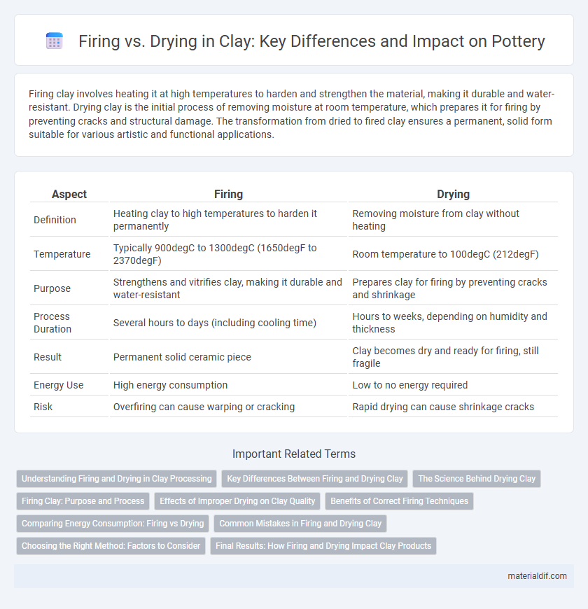 Firing vs. Drying in Clay: Key Differences and Impact on Pottery