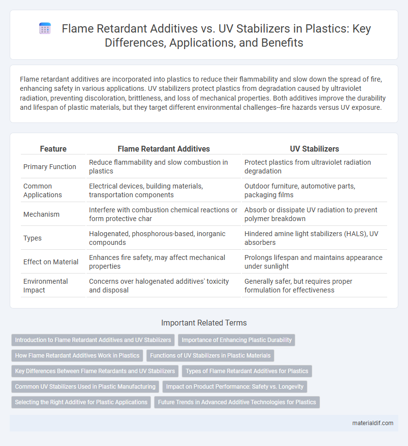 Flame Retardant Additives vs. UV Stabilizers in Plastics: Key Differences, Applications, and Benefits