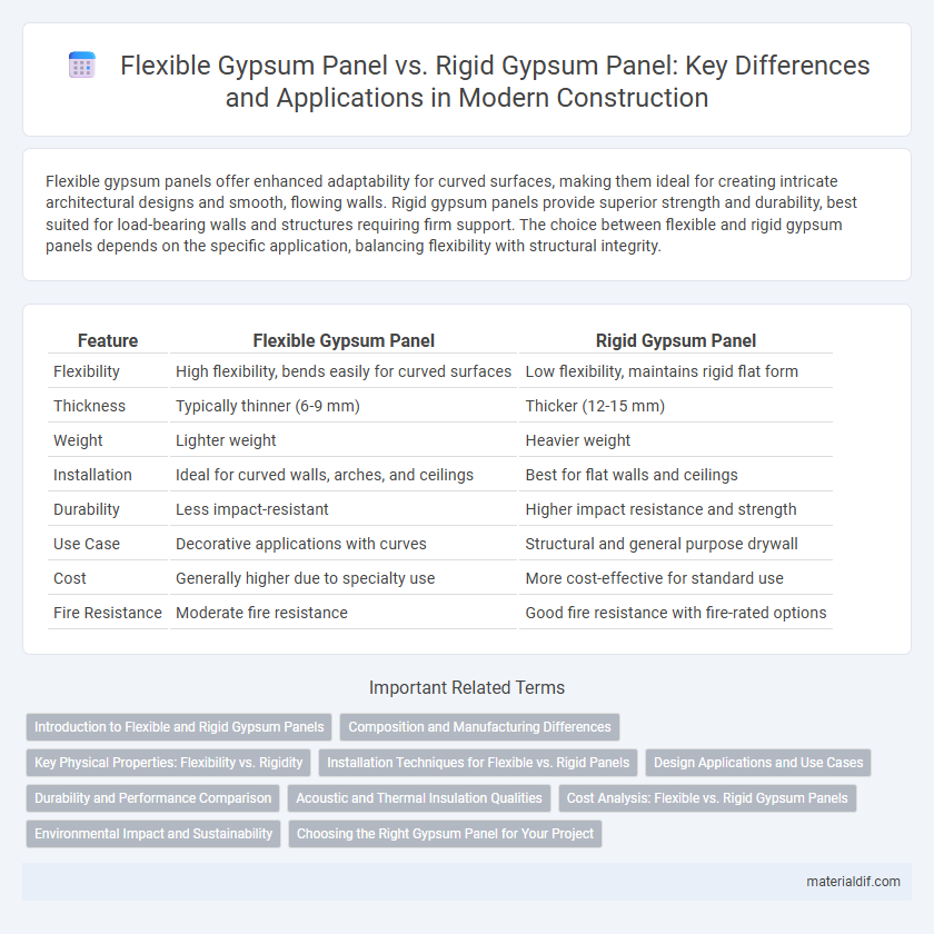 Flexible Gypsum Panel vs. Rigid Gypsum Panel: Key Differences and Applications in Modern Construction
