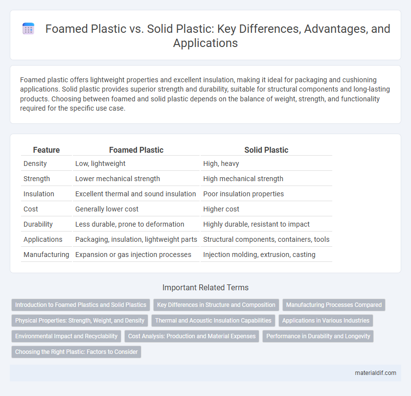 Foamed Plastic vs. Solid Plastic: Key Differences, Advantages, and Applications