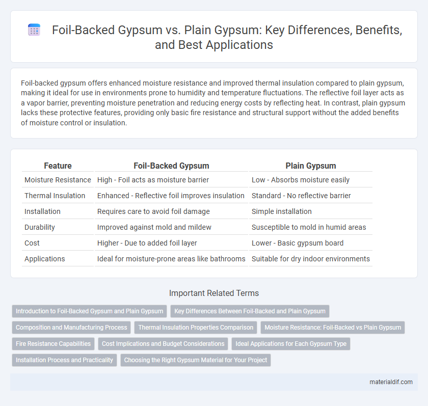 Foil-Backed Gypsum vs. Plain Gypsum: Key Differences, Benefits, and Best Applications