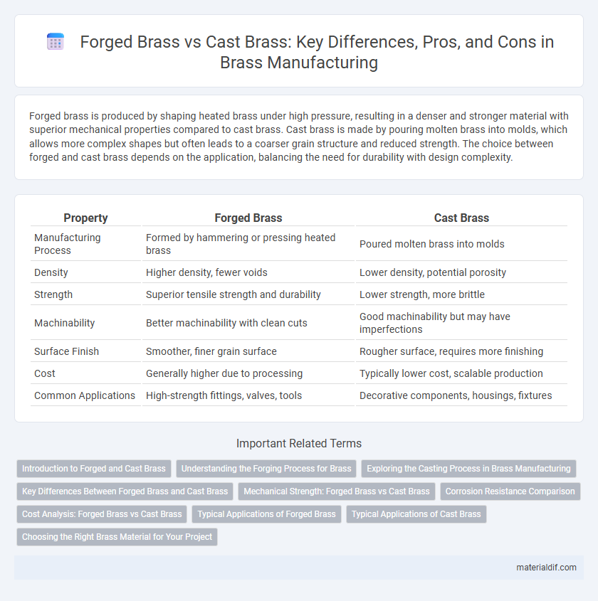 Forged Brass vs Cast Brass: Key Differences, Pros, and Cons in Brass Manufacturing