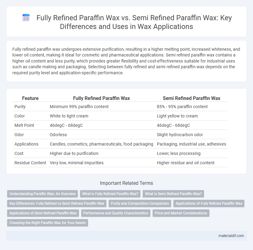 Fully Refined Paraffin Wax vs. Semi Refined Paraffin Wax: Key Differences and Uses in Wax Applications