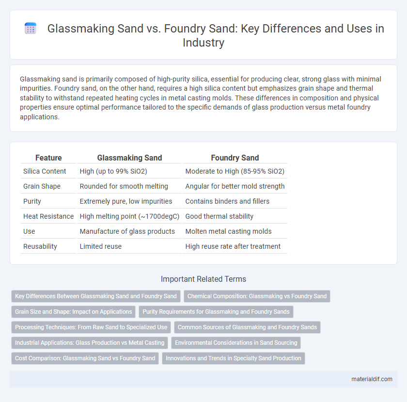 Glassmaking Sand vs. Foundry Sand: Key Differences and Uses in Industry