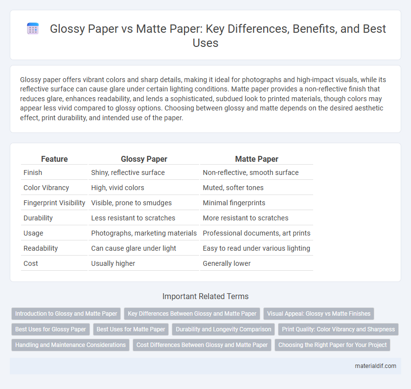 Glossy Paper vs Matte Paper: Key Differences, Benefits, and Best Uses