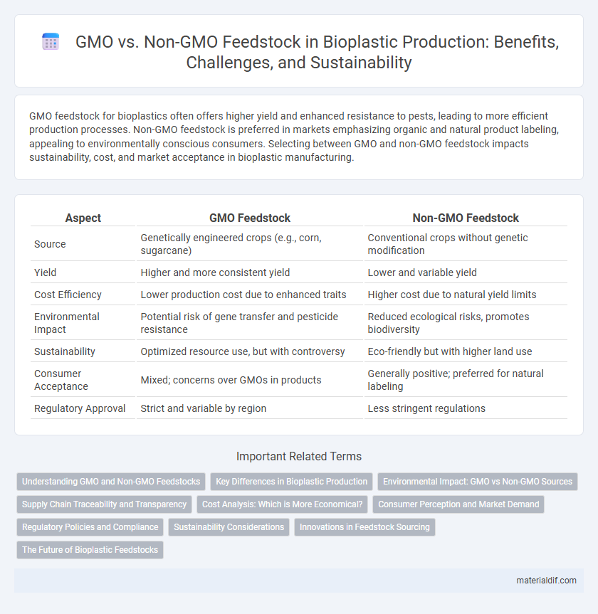 GMO vs. Non-GMO Feedstock in Bioplastic Production: Benefits, Challenges, and Sustainability