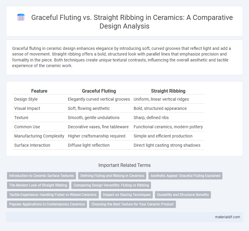 Graceful Fluting vs. Straight Ribbing in Ceramics: A Comparative Design Analysis
