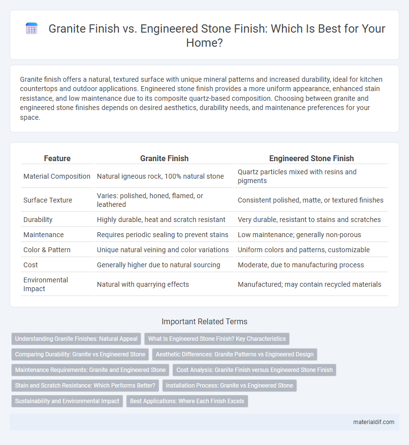 Granite Finish vs. Engineered Stone Finish: Which Is Best for Your Home?