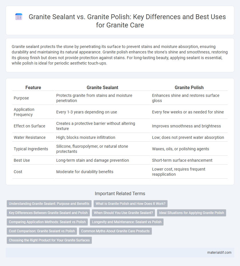 Granite Sealant vs. Granite Polish: Key Differences and Best Uses for Granite Care