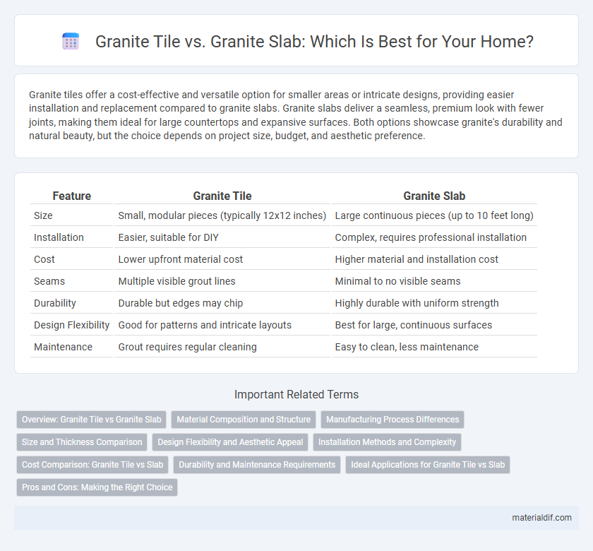 Granite Tile vs. Granite Slab: Which Is Best for Your Home?