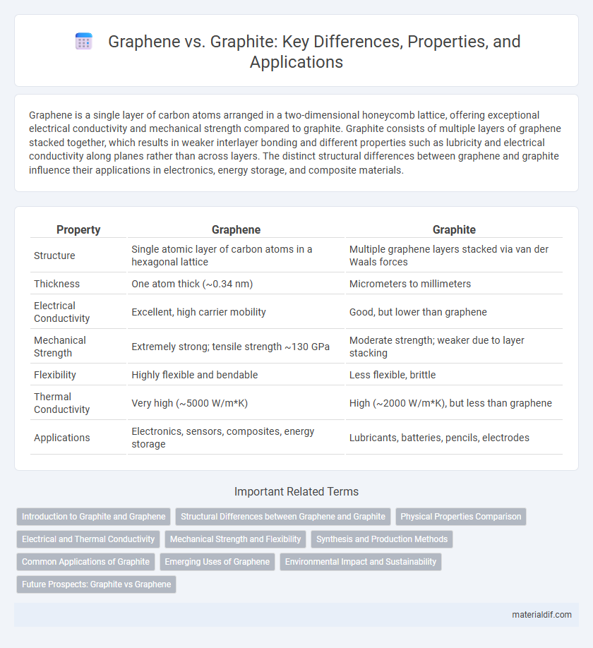 Graphene vs. Graphite: Key Differences, Properties, and Applications