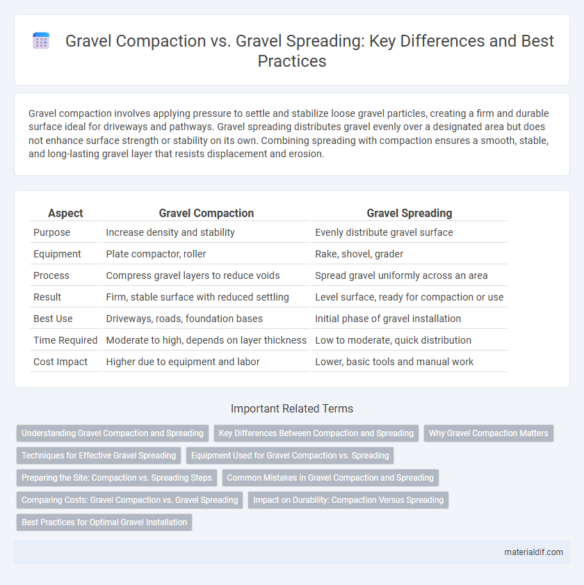Gravel Compaction vs. Gravel Spreading: Key Differences and Best Practices