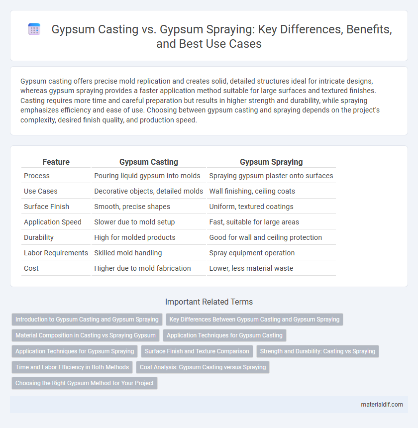 Gypsum Casting vs. Gypsum Spraying: Key Differences, Benefits, and Best Use Cases