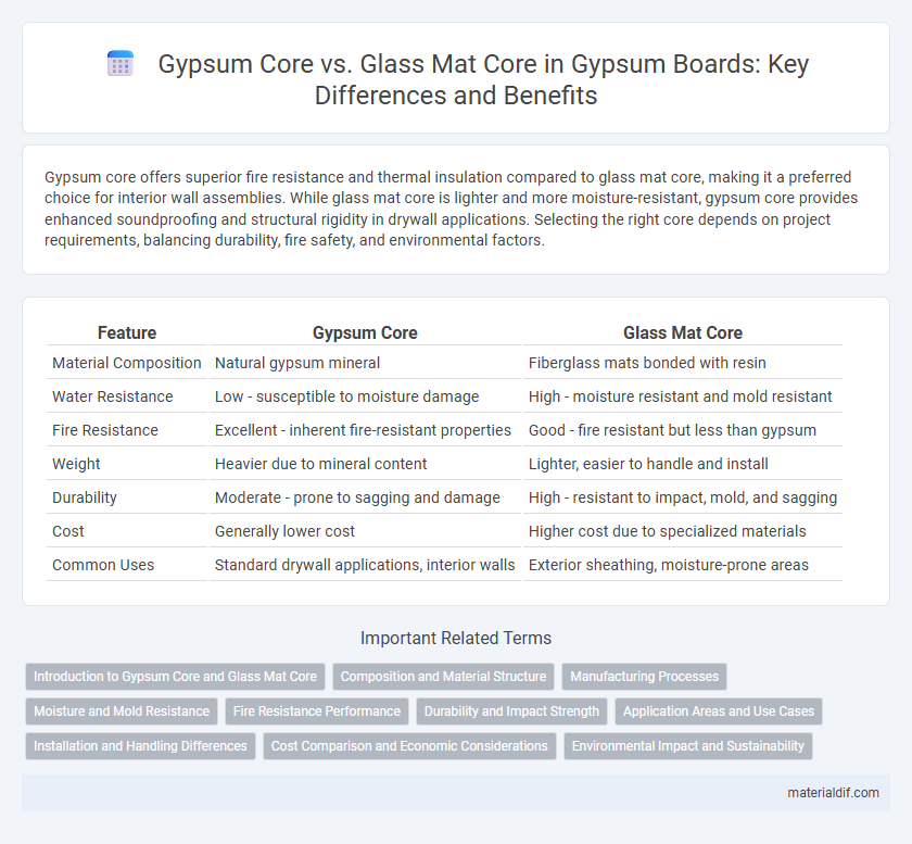 Gypsum Core vs. Glass Mat Core in Gypsum Boards: Key Differences and Benefits