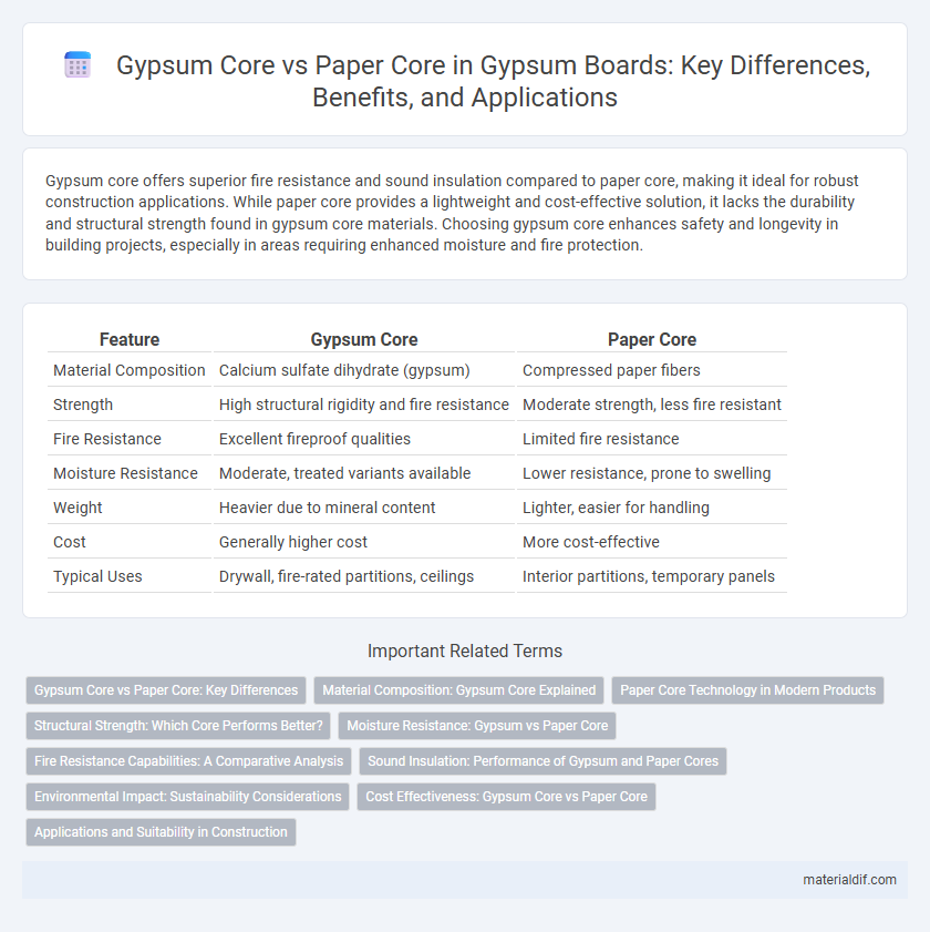 Gypsum Core vs Paper Core in Gypsum Boards: Key Differences, Benefits, and Applications
