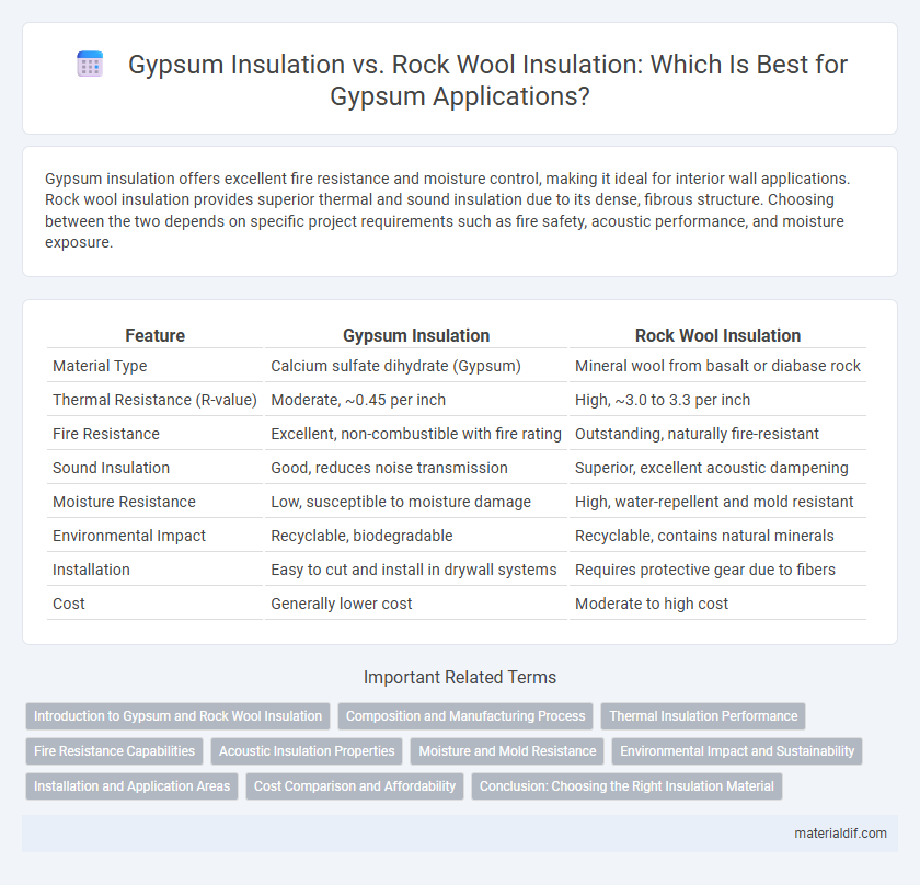 Gypsum Insulation vs. Rock Wool Insulation: Which Is Best for Gypsum Applications?