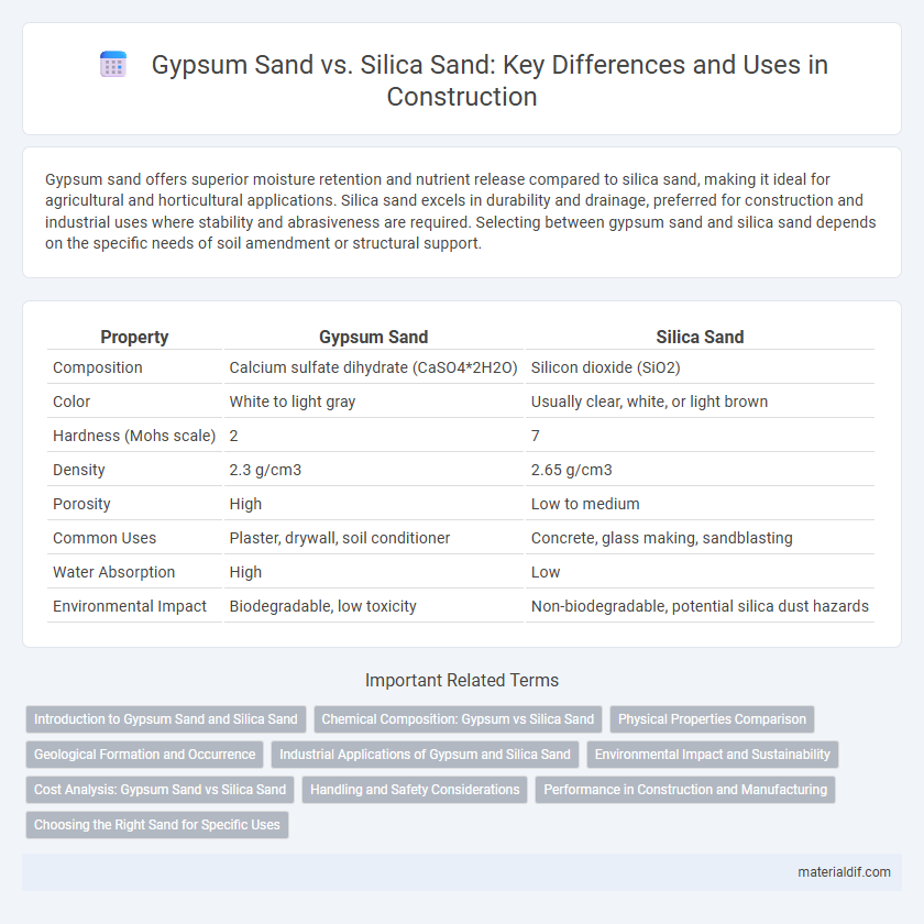 Gypsum Sand vs. Silica Sand: Key Differences and Uses in Construction