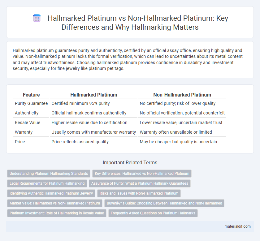 Hallmarked Platinum vs Non-Hallmarked Platinum: Key Differences and Why Hallmarking Matters