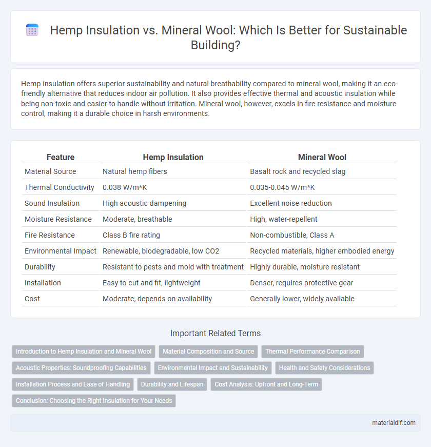 Hemp Insulation vs. Mineral Wool: Which Is Better for Sustainable Building?