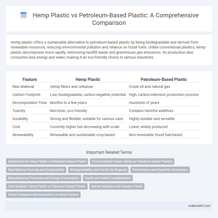Hemp Plastic vs Petroleum-Based Plastic: A Comprehensive Comparison