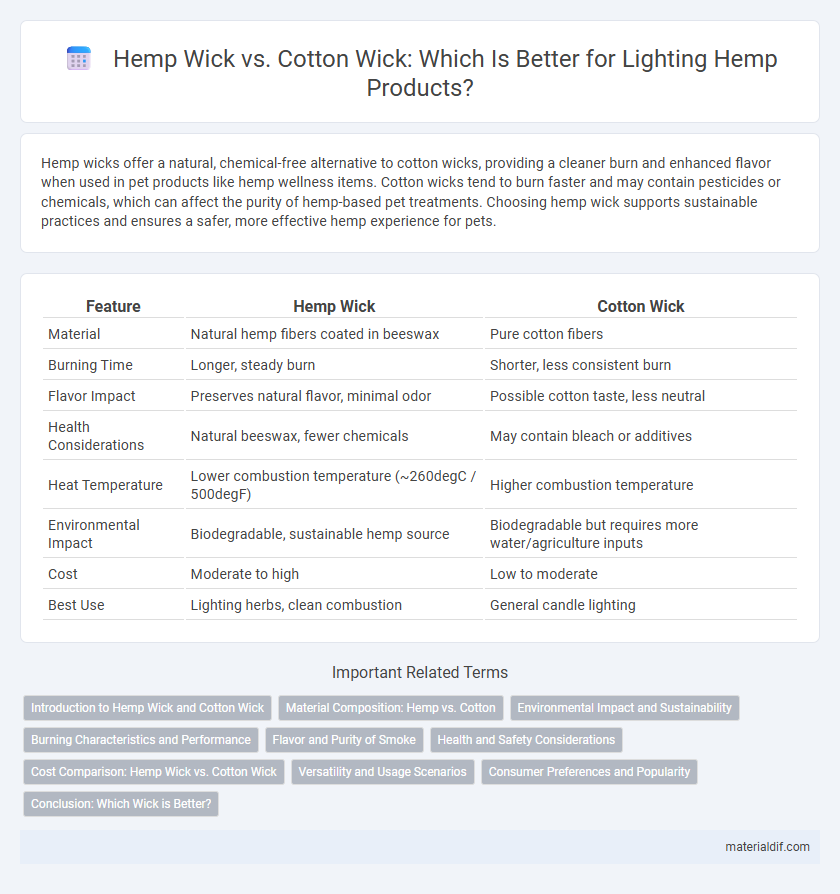Hemp Wick vs. Cotton Wick: Which Is Better for Lighting Hemp Products?