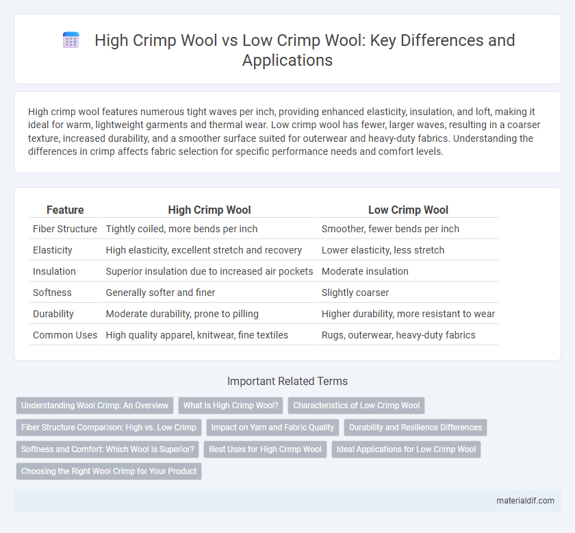 High Crimp Wool vs Low Crimp Wool: Key Differences and Applications