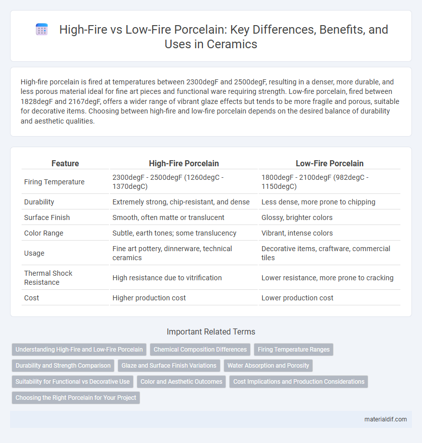 High-Fire vs Low-Fire Porcelain: Key Differences, Benefits, and Uses in Ceramics