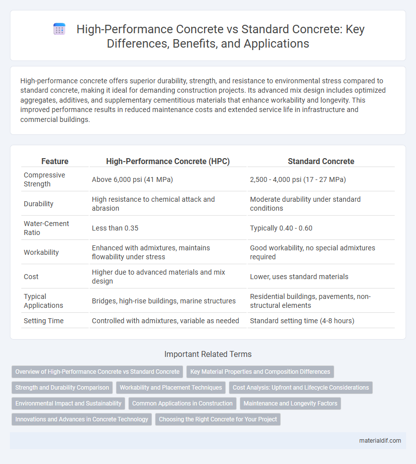 High-Performance Concrete vs Standard Concrete: Key Differences, Benefits, and Applications