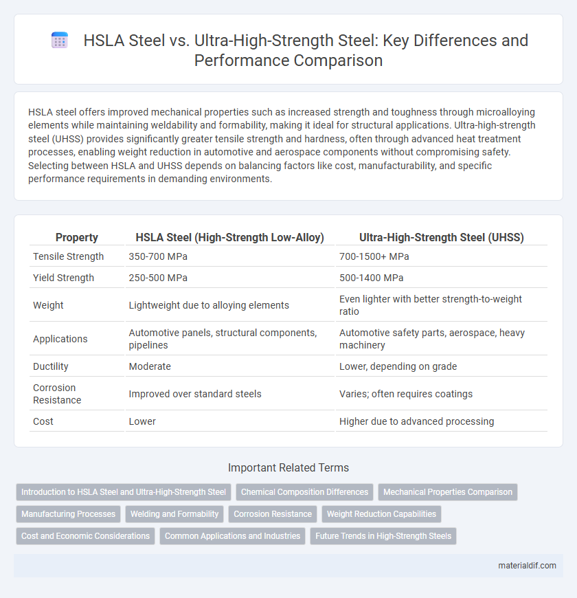 HSLA Steel vs. Ultra-High-Strength Steel: Key Differences and Performance Comparison