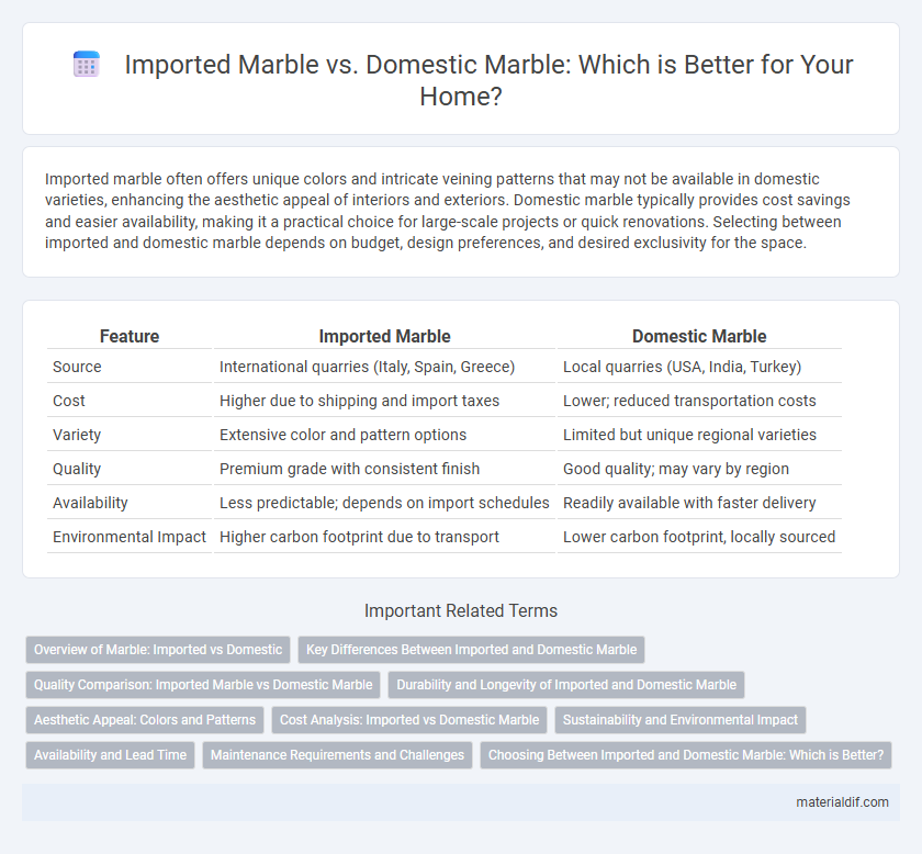 Imported Marble vs. Domestic Marble: Which is Better for Your Home?