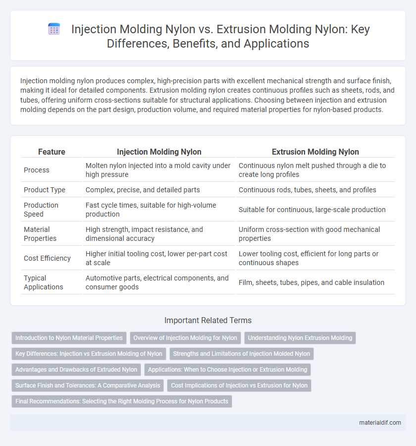 Injection Molding Nylon vs. Extrusion Molding Nylon: Key Differences, Benefits, and Applications