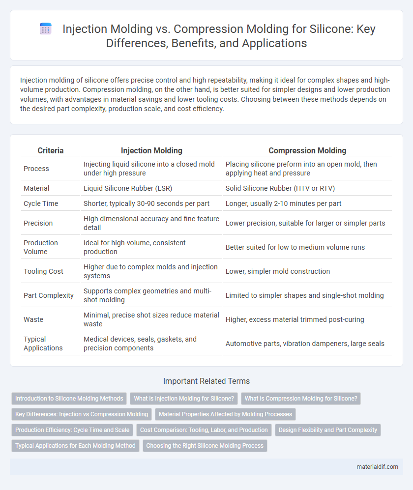 Injection Molding vs. Compression Molding for Silicone: Key Differences, Benefits, and Applications