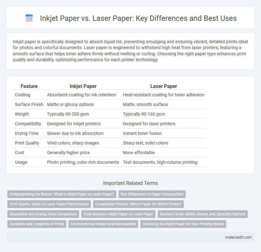 Inkjet Paper vs. Laser Paper: Key Differences and Best Uses
