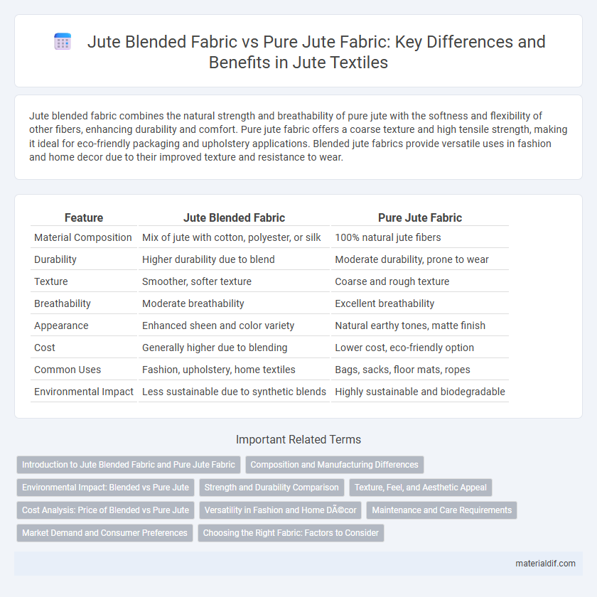 Jute Blended Fabric vs Pure Jute Fabric: Key Differences and Benefits in Jute Textiles