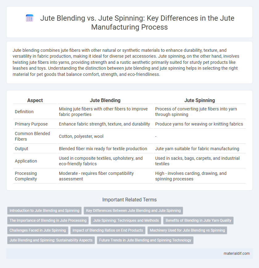 Jute Blending vs. Jute Spinning: Key Differences in the Jute Manufacturing Process