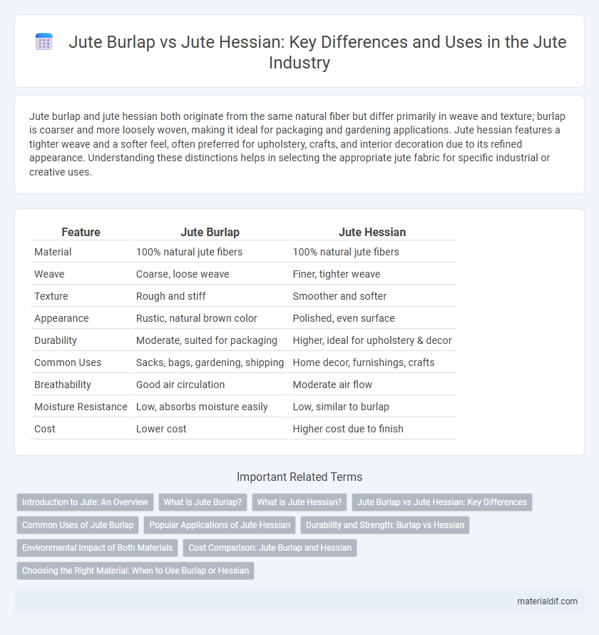 Jute Burlap vs Jute Hessian: Key Differences and Uses in the Jute Industry