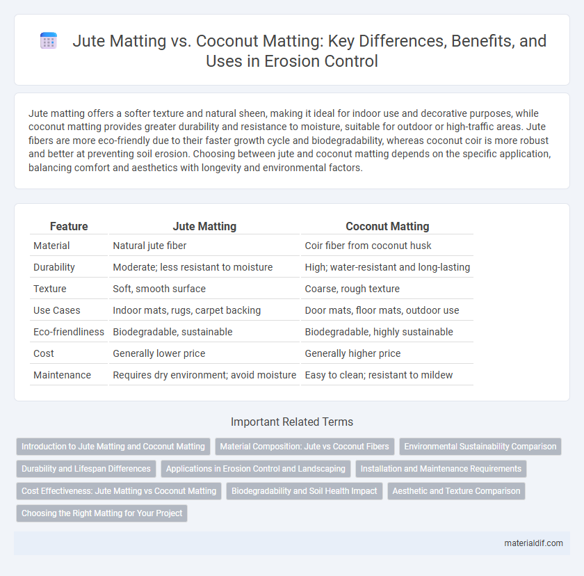 Jute Matting vs. Coconut Matting: Key Differences, Benefits, and Uses in Erosion Control
