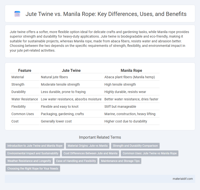 Jute Twine vs. Manila Rope: Key Differences, Uses, and Benefits