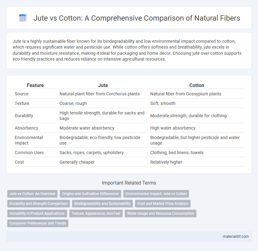 Jute vs Cotton: A Comprehensive Comparison of Natural Fibers