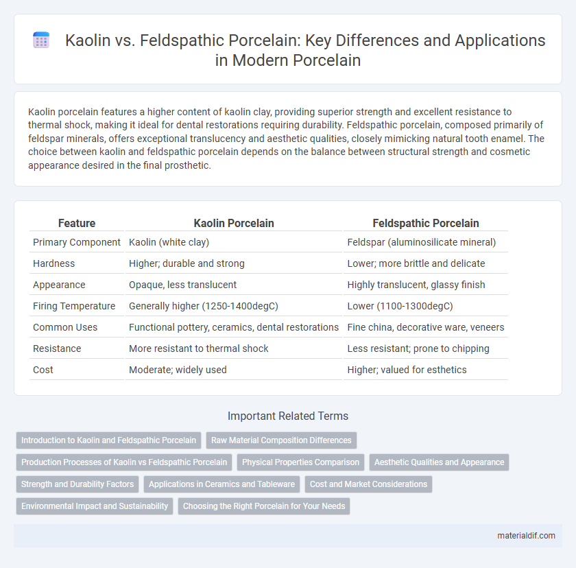 Kaolin vs. Feldspathic Porcelain: Key Differences and Applications in Modern Porcelain