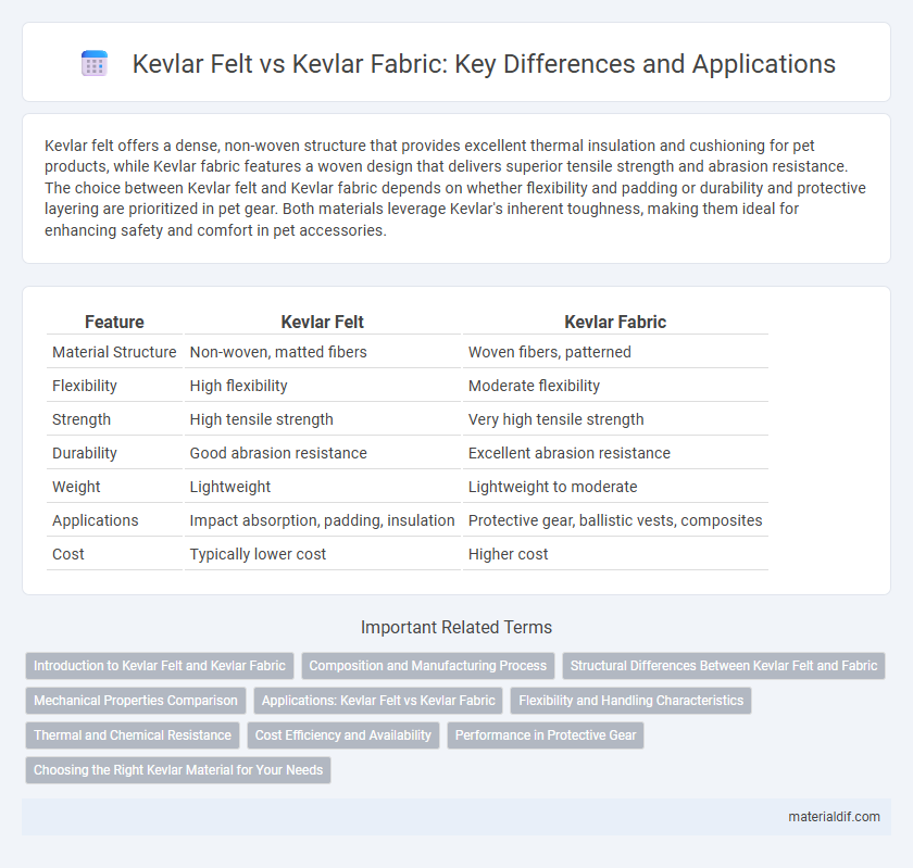 Kevlar Felt vs Kevlar Fabric: Key Differences and Applications
